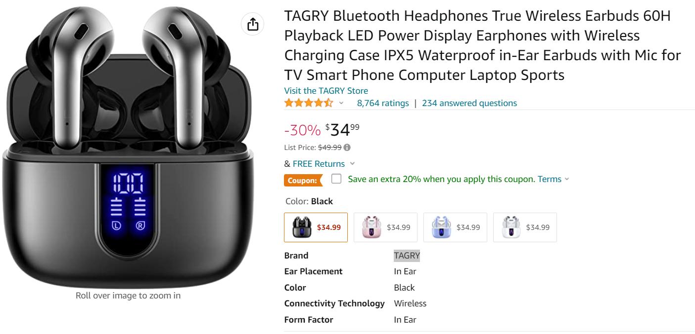 美国亚马逊蓝牙耳机排名,美国亚马逊产品推荐