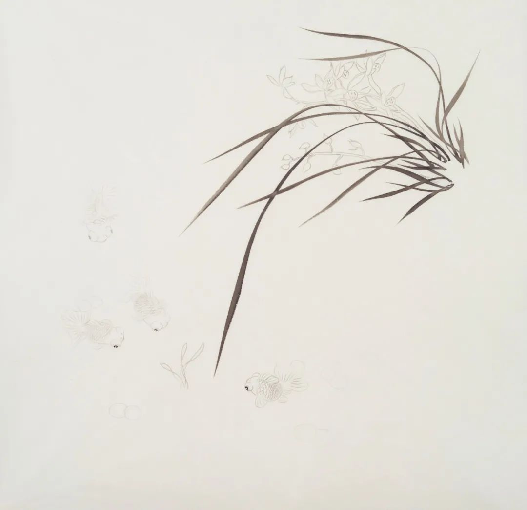 水墨兰花画法手把手教会你想学吗,水墨画兰花入门画法大全简单