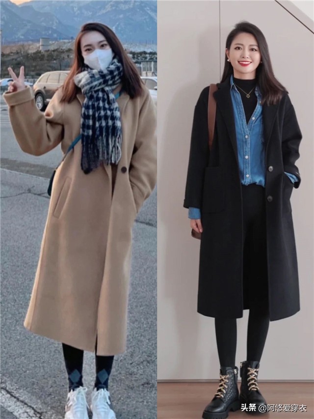 显瘦又保暖的鲨鱼裤穿上也太美了,小个子冬季显瘦鲨鱼裤穿搭