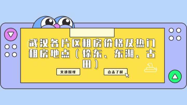 武汉东湖新租房多少钱一个月,武汉徐东片区房租多少钱