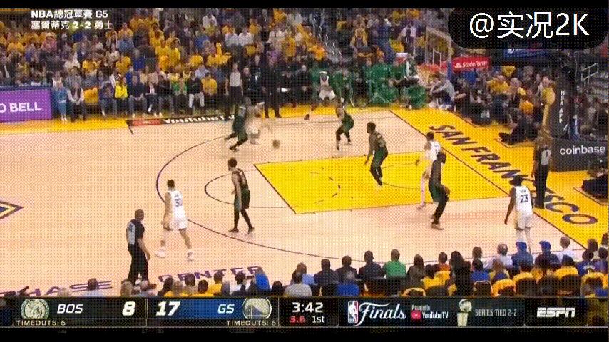 总决赛g4勇士客胜绿军完整,nbag5天王山之战