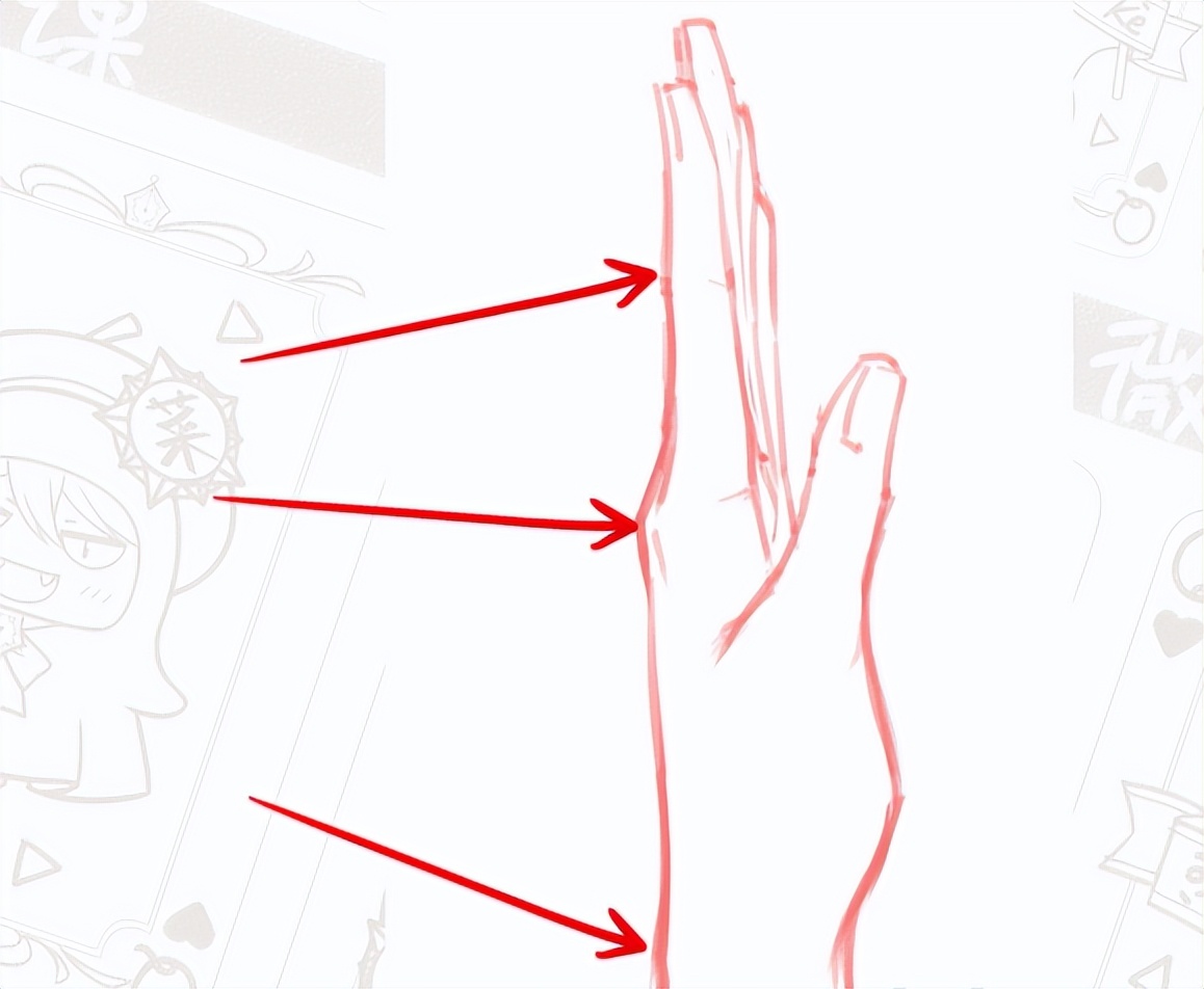 手绘动漫手部,画动漫人物手的画法