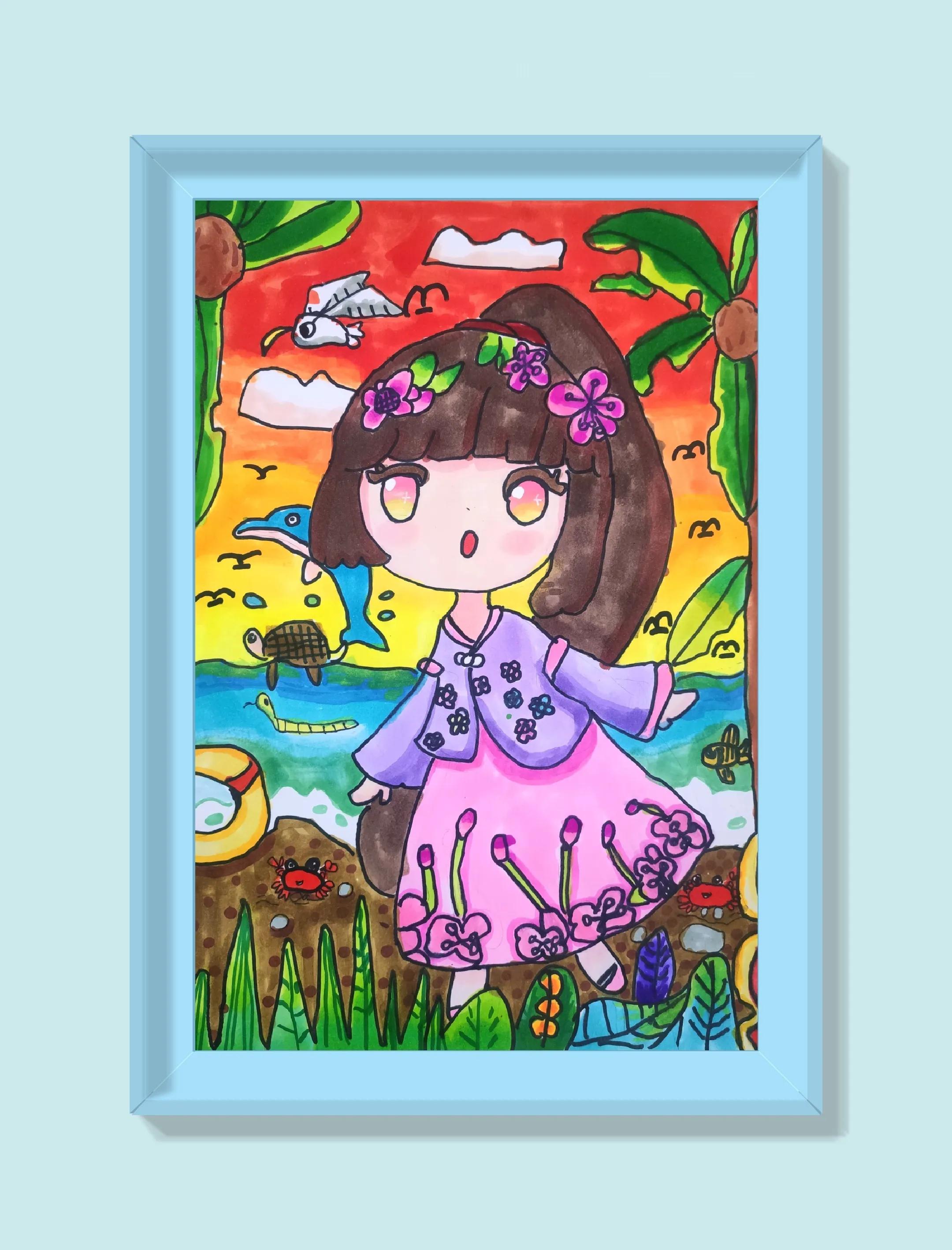 绘画作品创意7-13岁漫画,9-12岁美术漫画