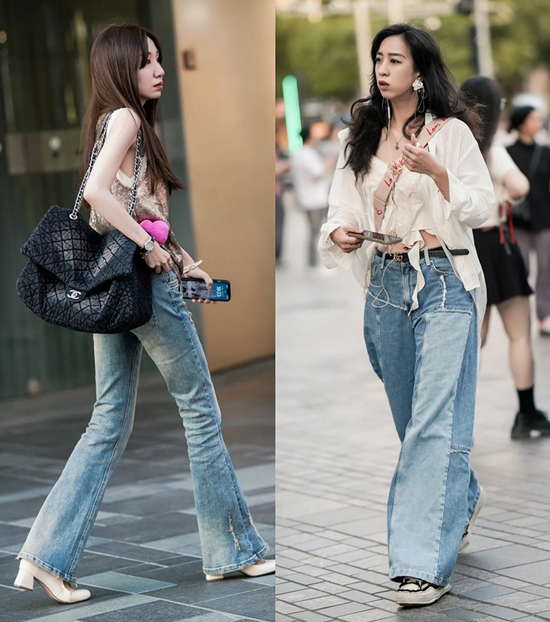 女生出门这样穿时尚减龄又撩人,被北京街拍惊艳到都是名媛范