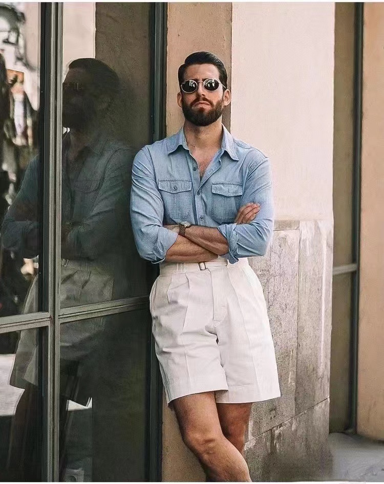 男士短裤穿搭指南，清爽穿搭，让你风度翩翩