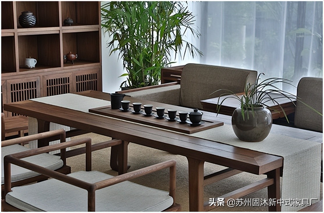 全屋实木家具新中式,新中式含蓄秀美韵味十足