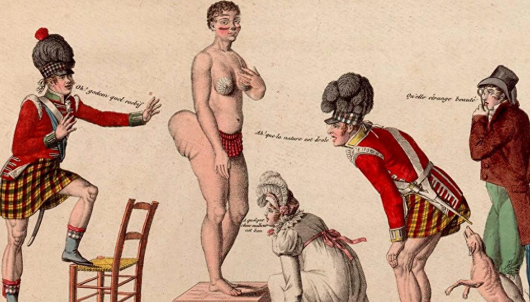 巨臀非洲女孩遭赤裸命运，死后成标本仍备受关注