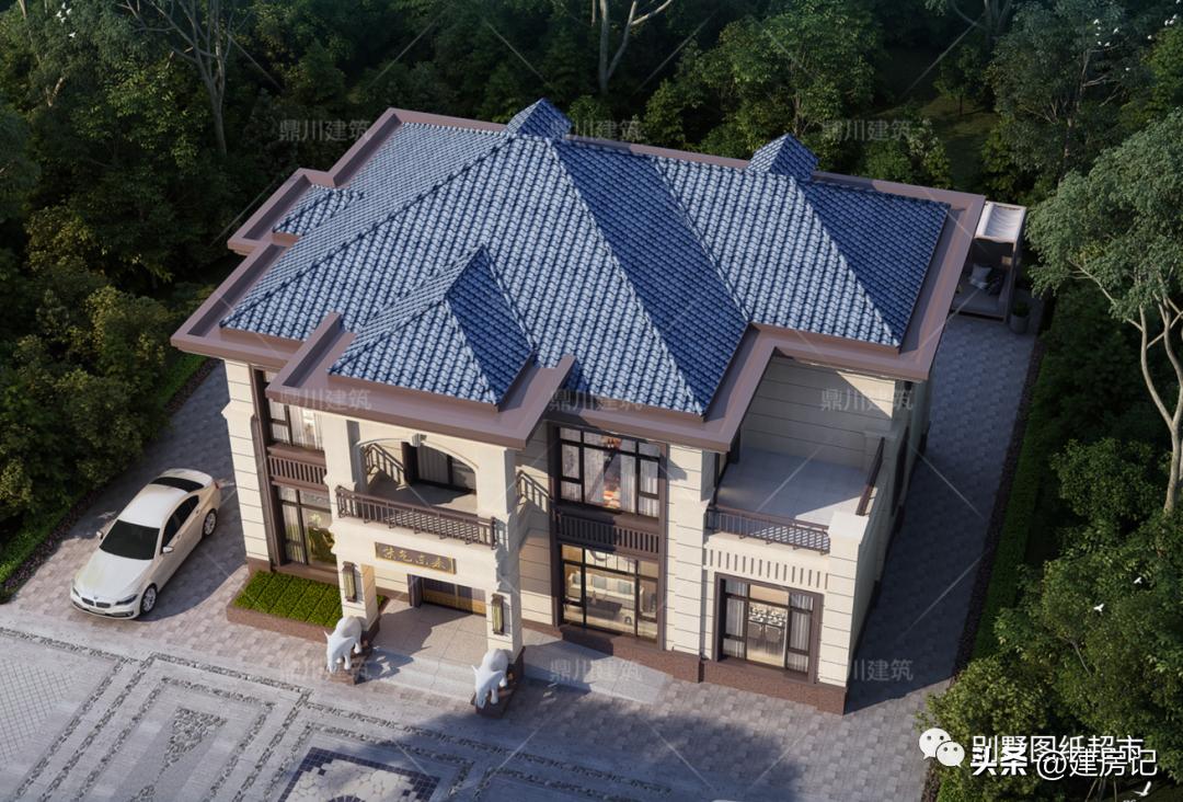 浙江自建房跃层设计,美墅住宅建房设计