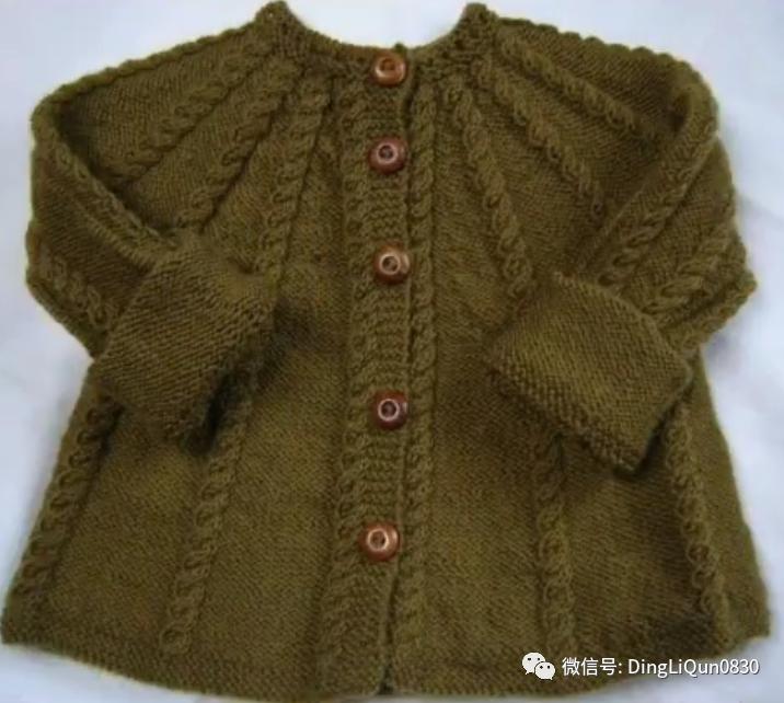 最新款女童开衫毛衣编织图片,针织洋气儿童毛衣