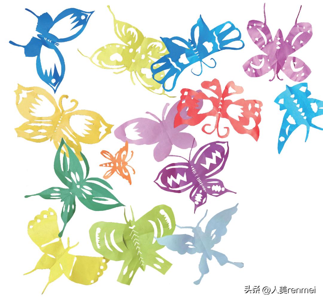 美丽的蝴蝶的画法,美丽的蝴蝶编排完整版