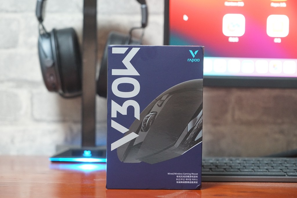 雷柏V30W游戏鼠标,雷柏v30w游戏鼠标评测160小时续航