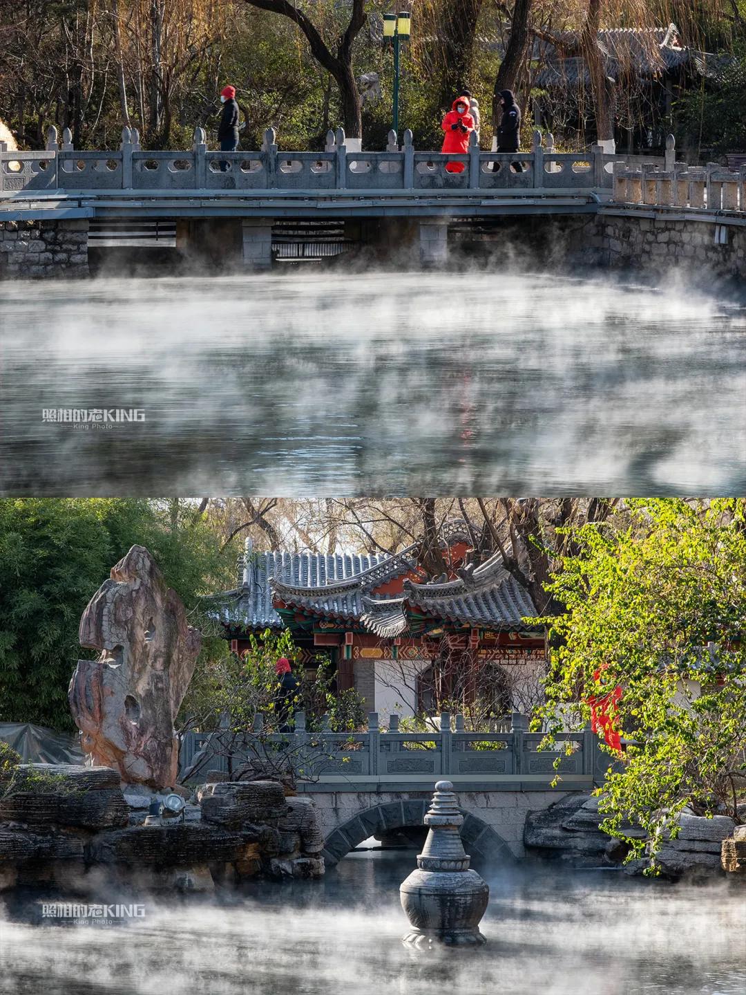 冬日的趵突泉温婉如初,冬日趵突泉