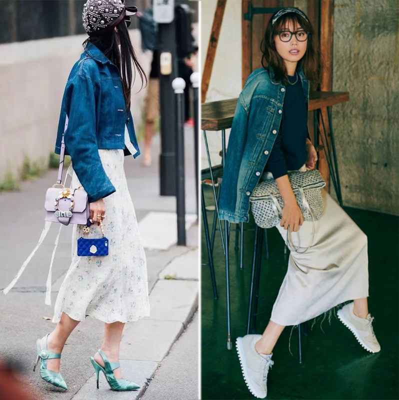 春天牛仔外套怎么搭配好看,春天牛仔外套搭配