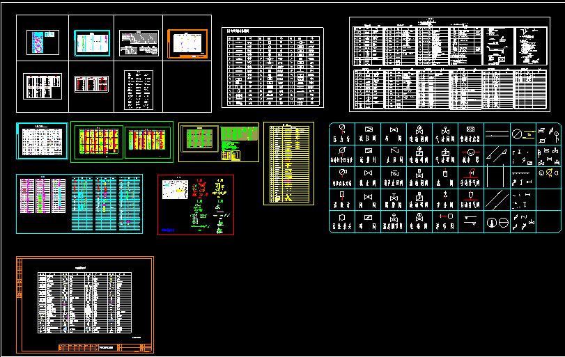 水电排水字母图纸全套讲解,cad给排水图例符号大全