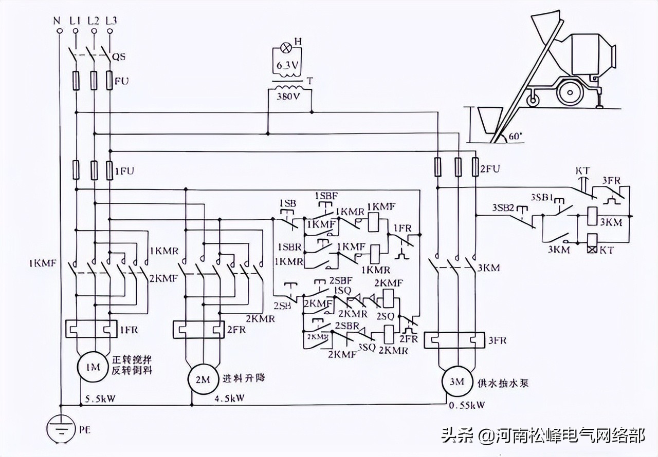 零基础电工接线电路图大全,电工常见电路接线图10例