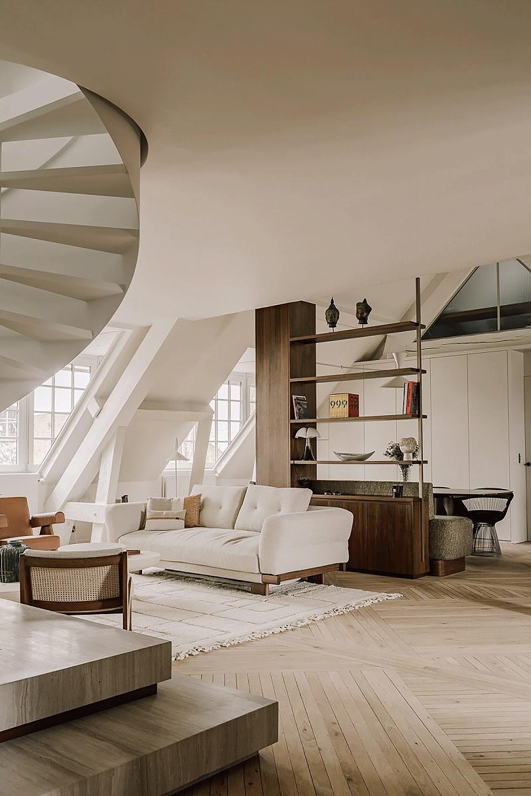 挑高loft新中式风格公寓,28平loft公寓简洁清新风格