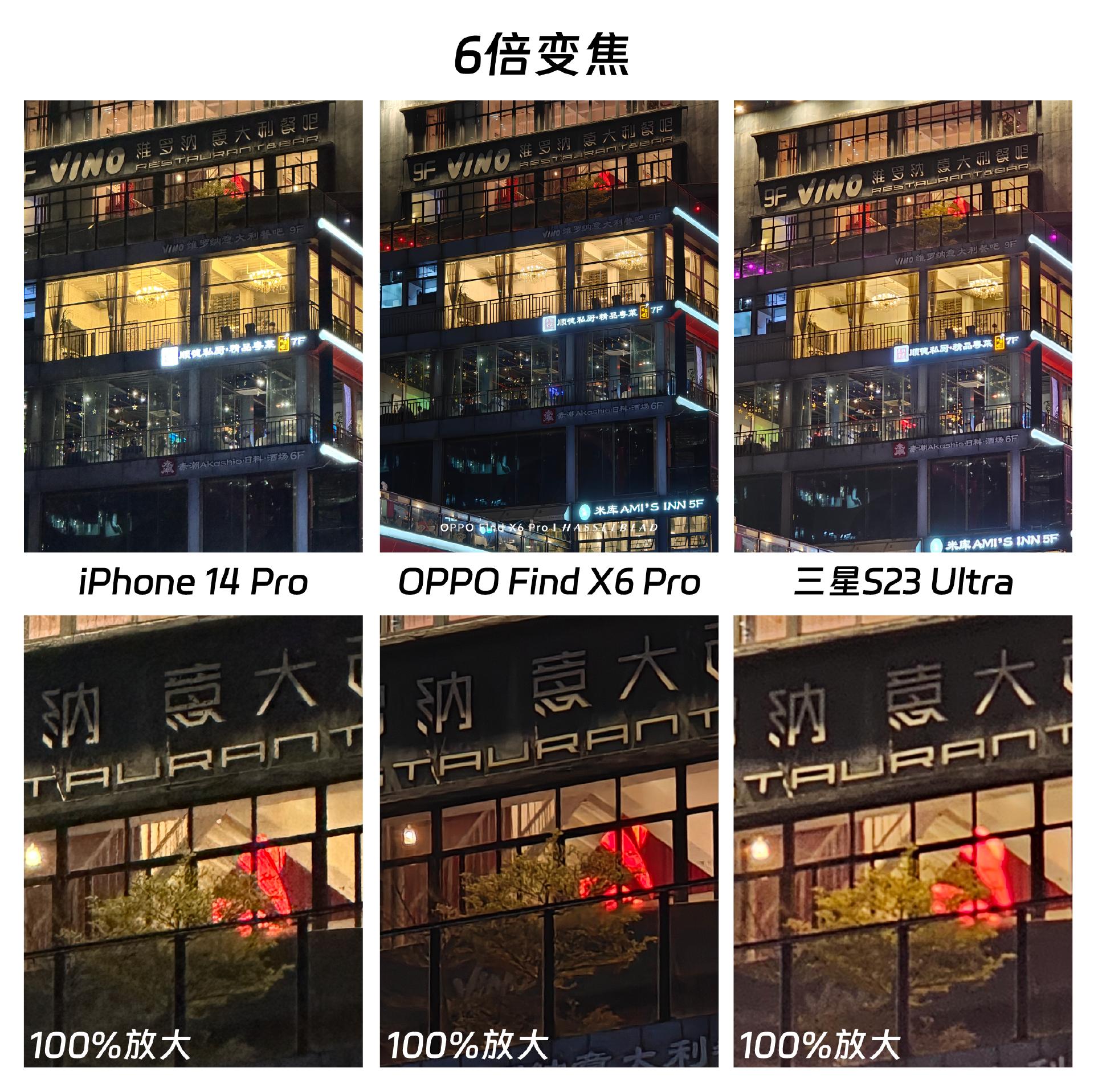 oppo手机和苹果真实拍照对比,oppofindx6pro与三星的长焦对比