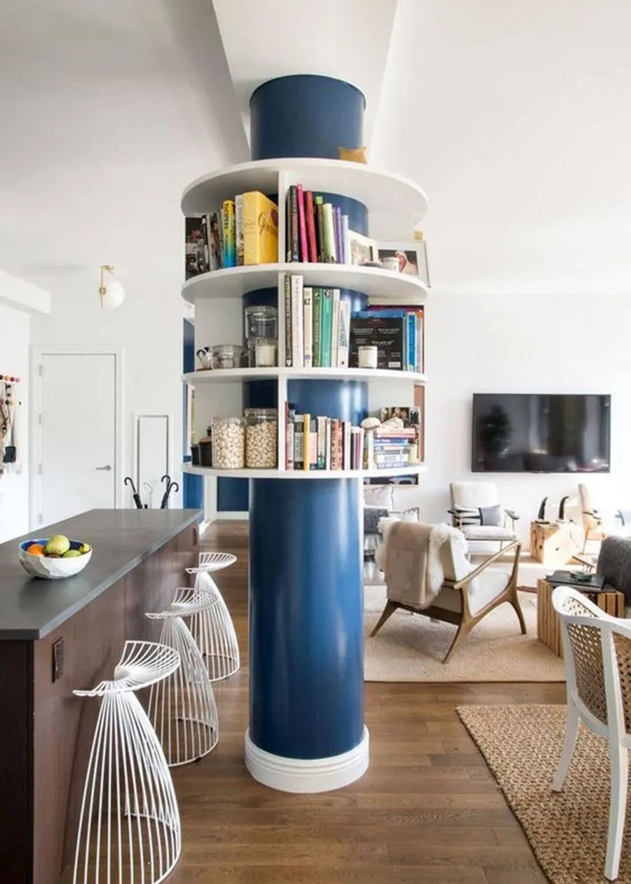 承重墙巧妙改造成开放厨房,承重墙巧妙改造成书房