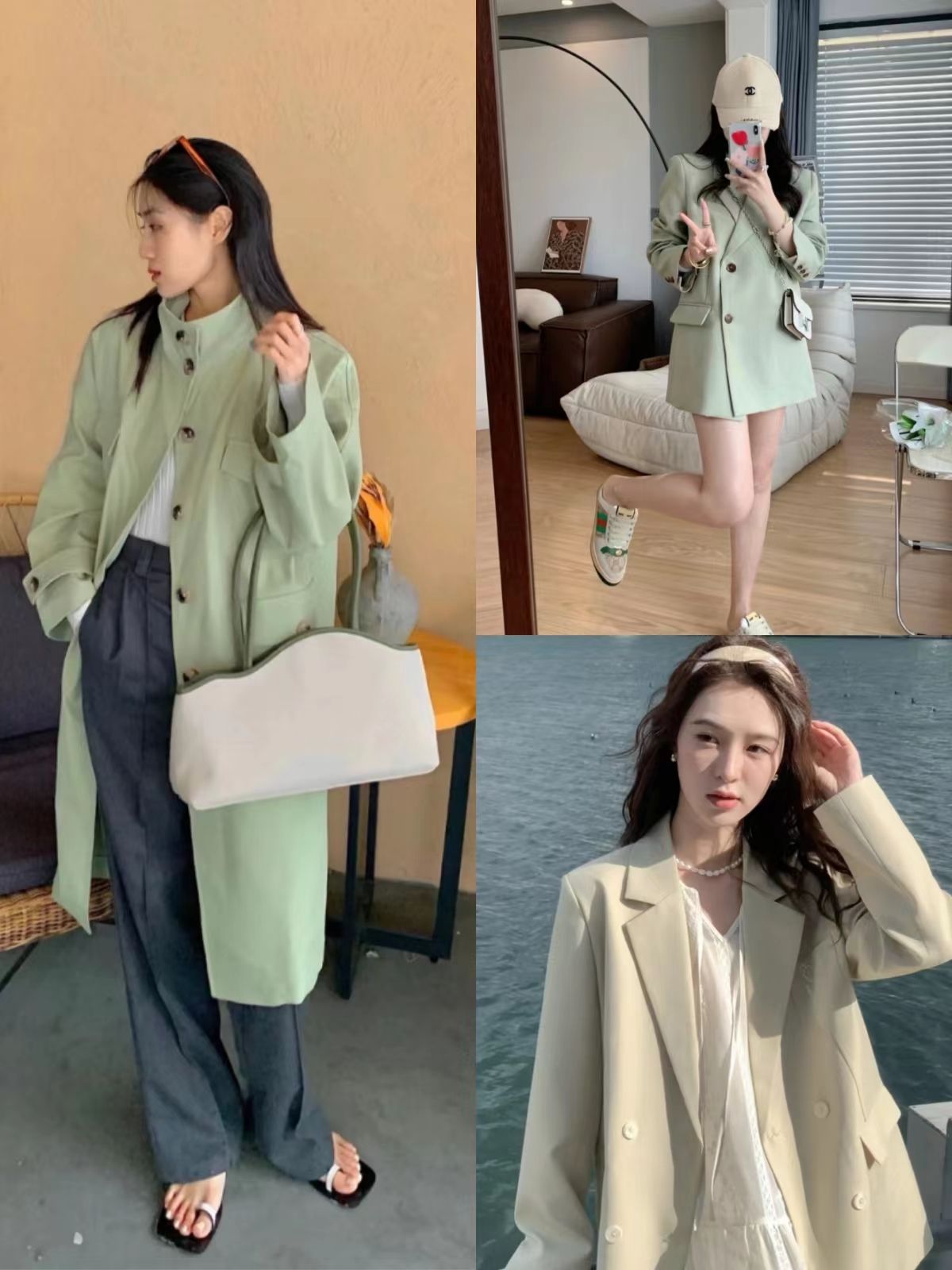 时髦小姐姐教你温柔风穿搭,超实用时尚的同色系穿搭