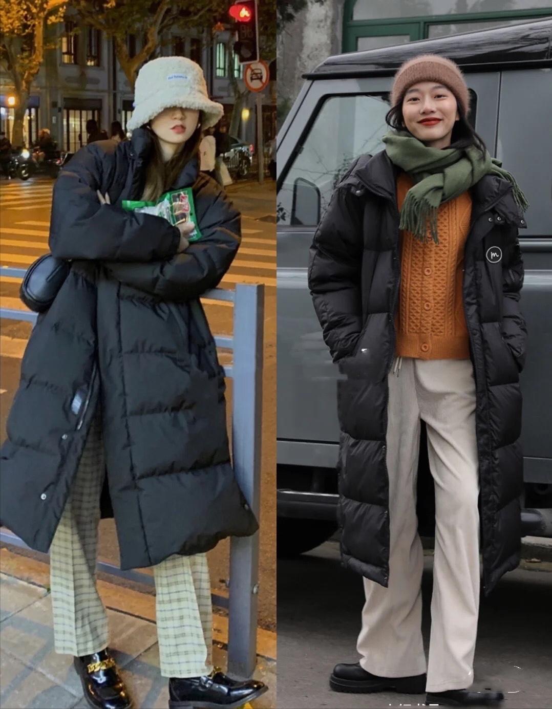 人人都有的羽绒服推荐,中长款黑色羽绒服怎么搭配裤子