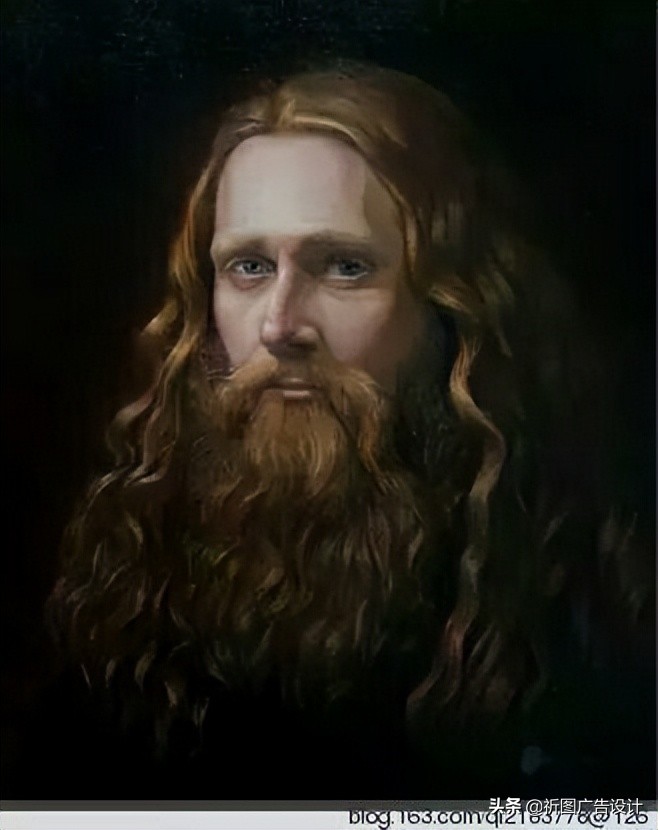 彩色粉笔人像绘画,人像粉笔画