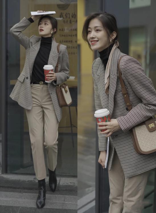 气质减龄休闲打底上衣外穿时尚,这款假两件上衣时尚显瘦又减龄