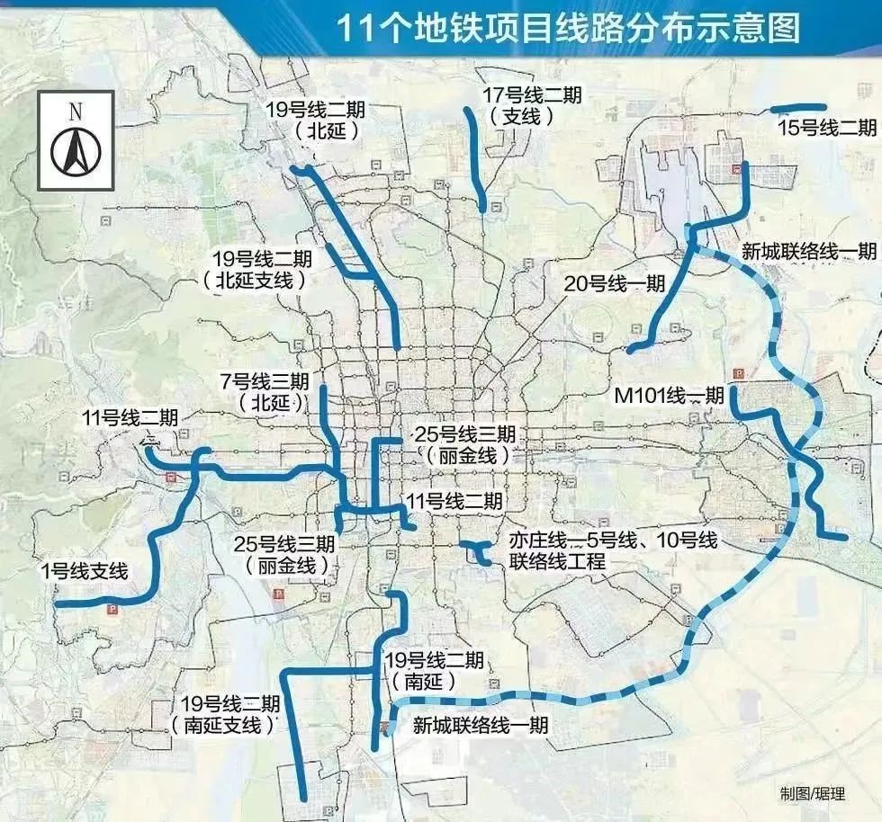 北京地铁13号线线路图高清放大图,最新版北京地铁线路图正式启用