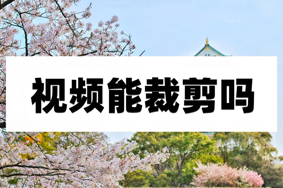 视频能裁剪吗？分享几个裁剪视频的方法