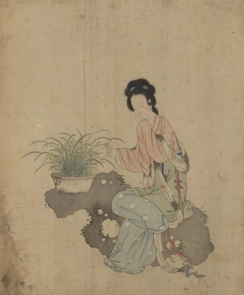 清冷枚仕女图绢本,清冷枚简介