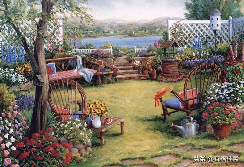 夏天的魅力诗句,夏天的美丽景色绘画