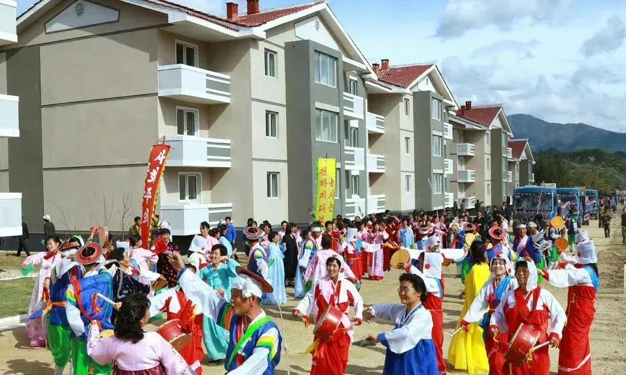 人人羡慕了朝鲜免费住房福利