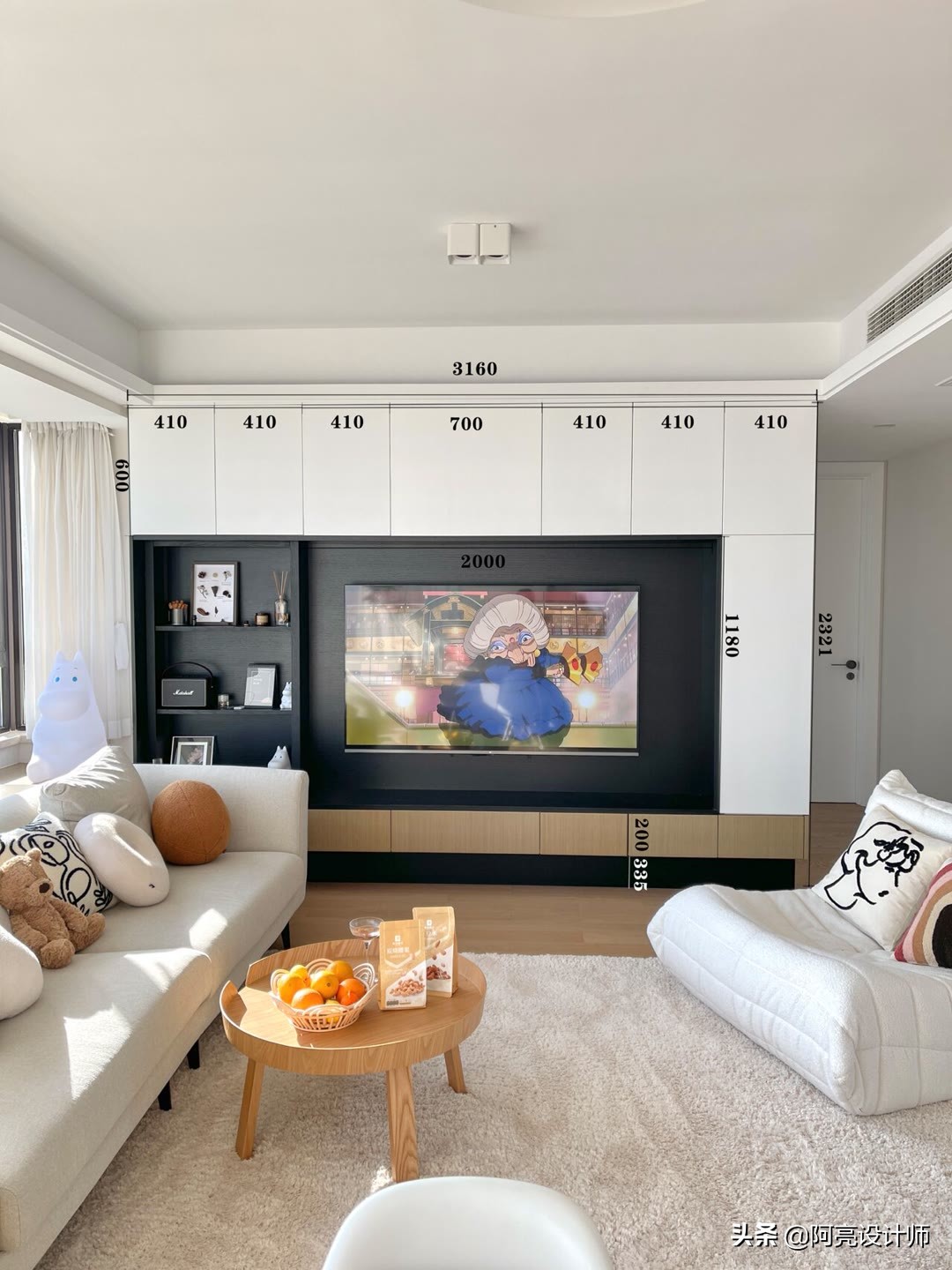 各种电视柜尺寸图片大全,背景墙3.6米悬空电视柜的最佳尺寸