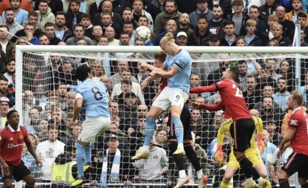 曼城对阵曼联3-1哈兰德,曼联2-1逆转曼城瓜迪奥拉