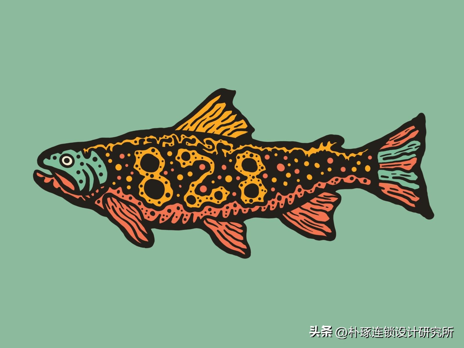 logo鱼设计创意图片欣赏,饭店logo鱼设计图片