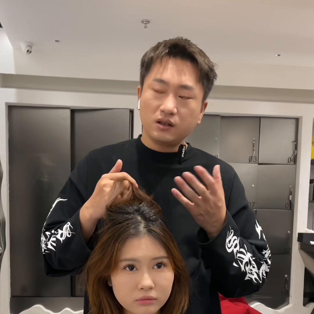 头顶和后脑勺都扁塌怎么剪发,细软扁塌发量少剪发