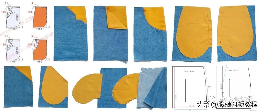 裤子口袋的裁剪缝制方法,侧缝裤口袋怎么样缝制