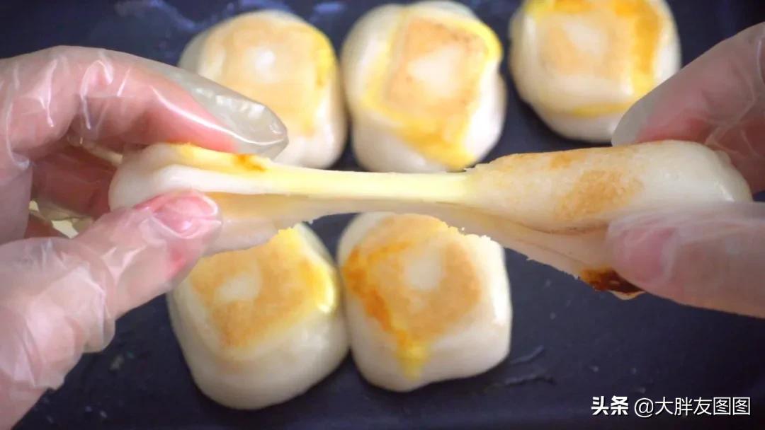 芝士年糕拉丝视频,芝士夹心小年糕