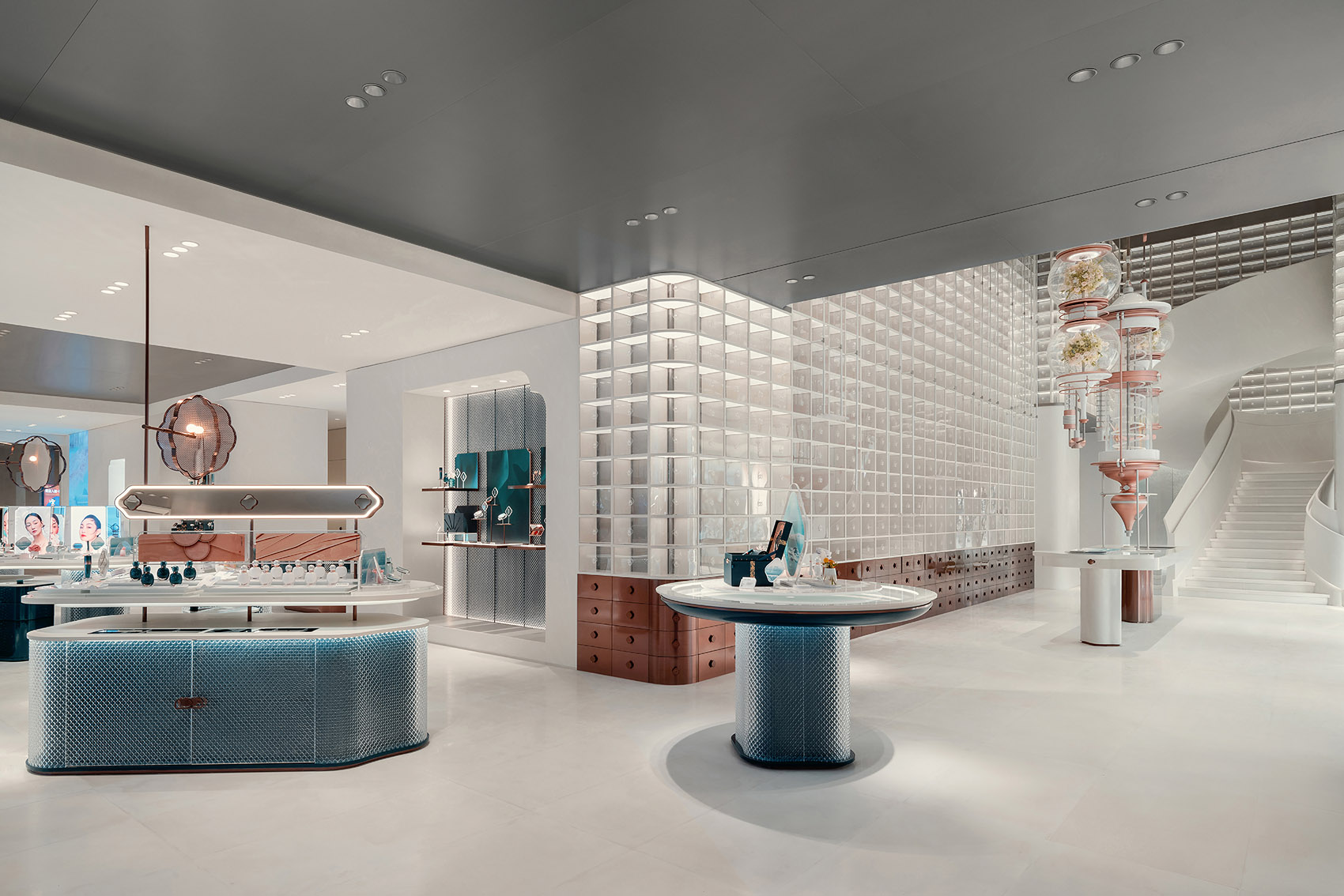 国货之光~花西子全球首店~装修实景图