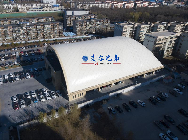 新型气膜球场,气膜篮球馆外观设计