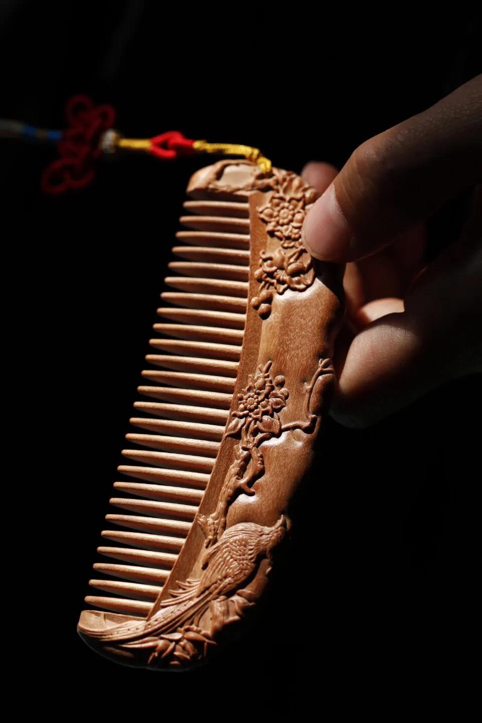 檀木养发梳子推荐,檀木养发梳