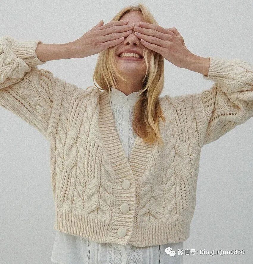 段染针织开衫图解,蝙蝠衫针织开衫图解