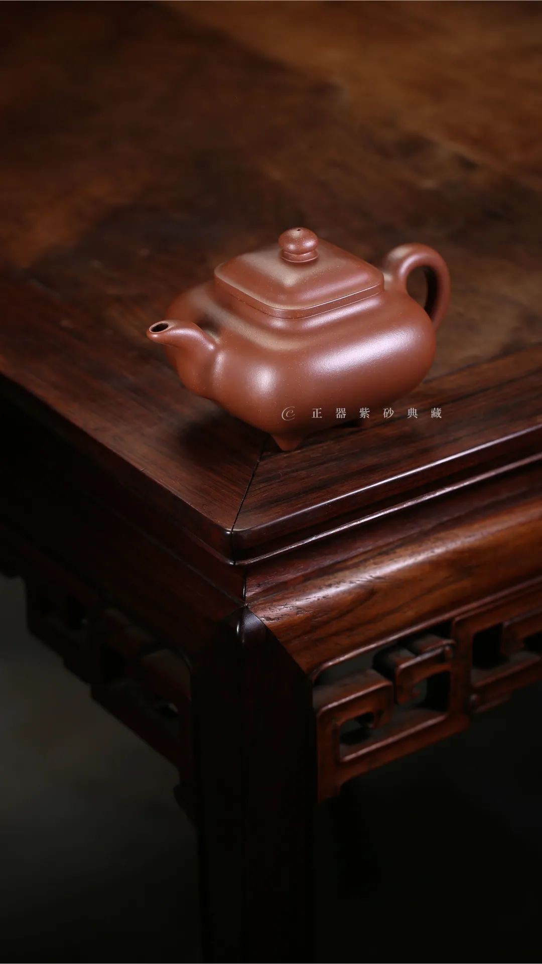 紫砂壶四方传炉全手工,正器紫砂壶宜兴