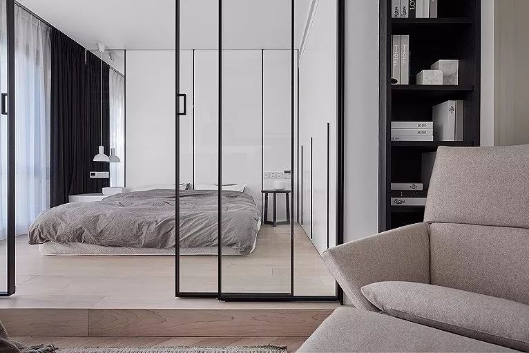 极简推拉门有图,复古极窄推拉门图片