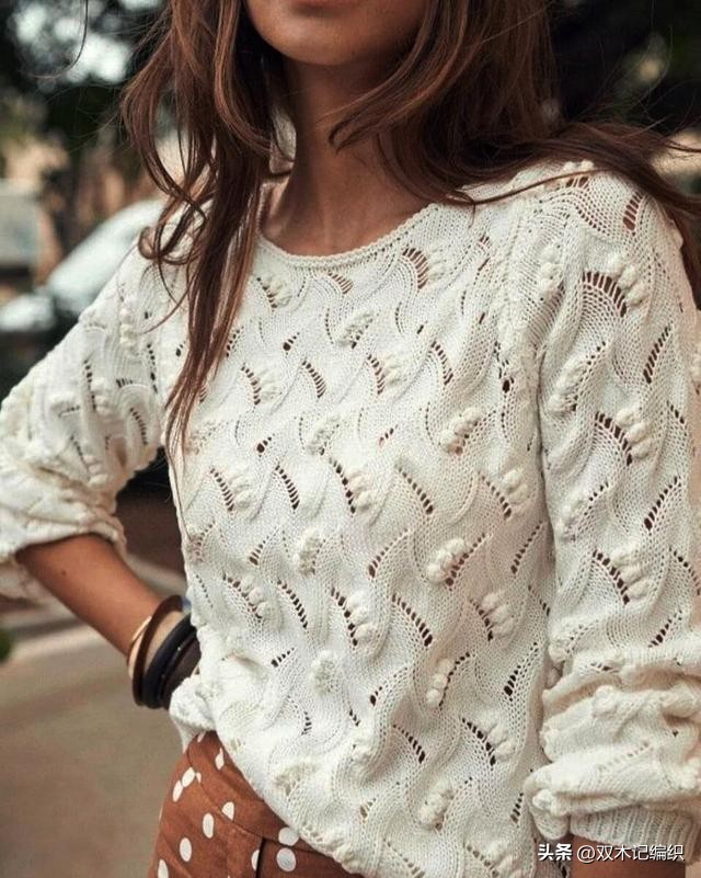 插肩袖套头毛衣花样图解,最简单套头的毛衣花样图案