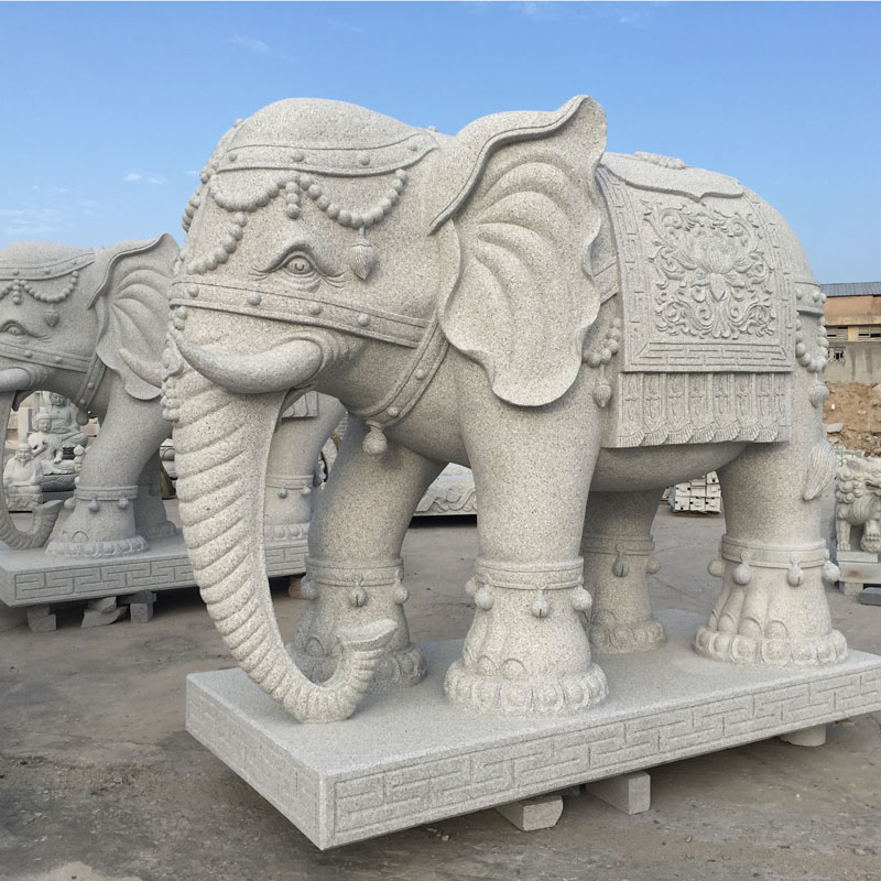 石雕大象挑选方法,各种石雕大象