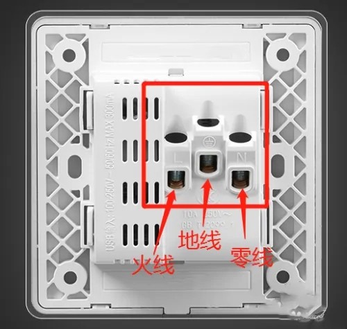 五孔usb插座接线,带USB的五孔插座到底如何安装