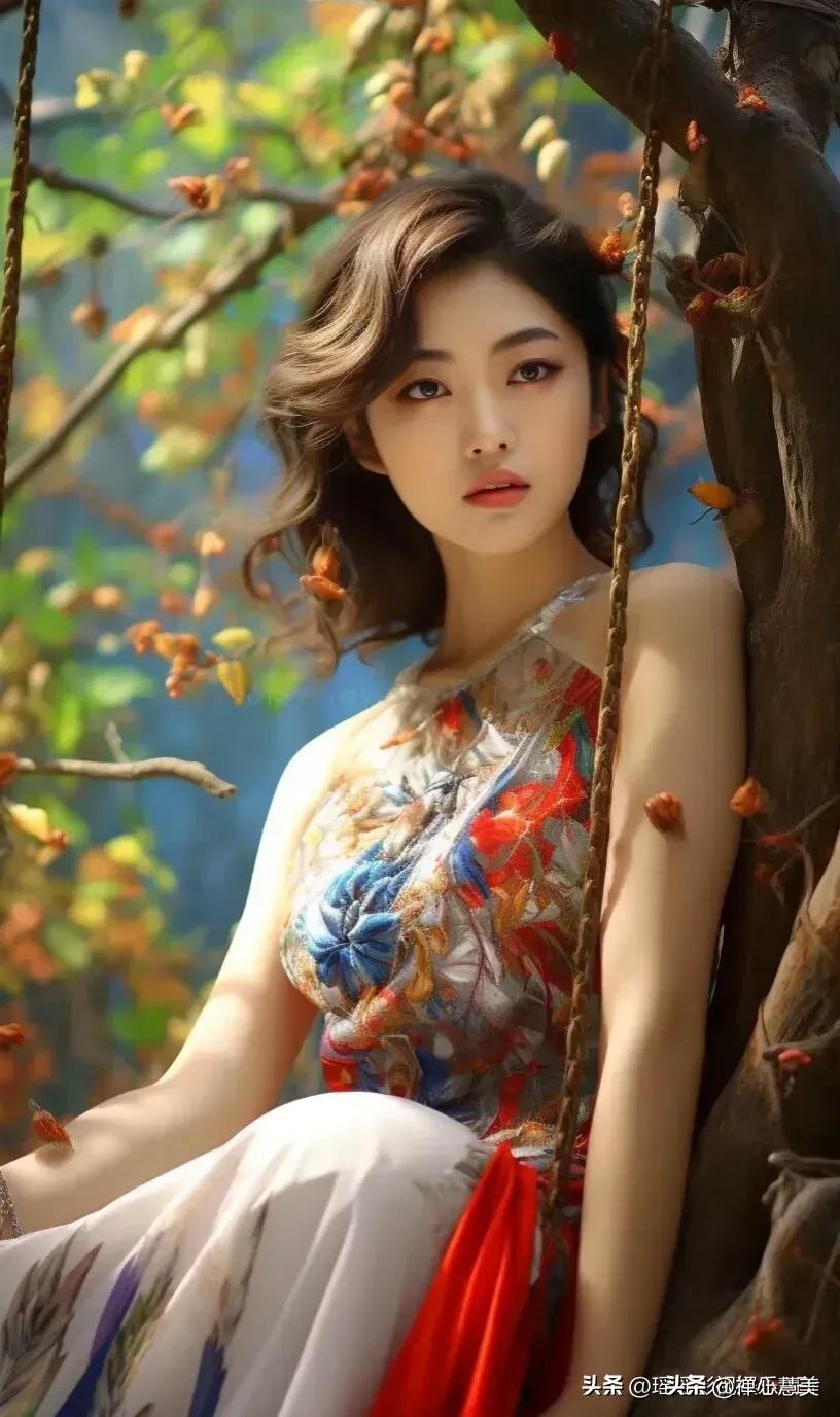 森系美女唯美图片,森系仙女风写真