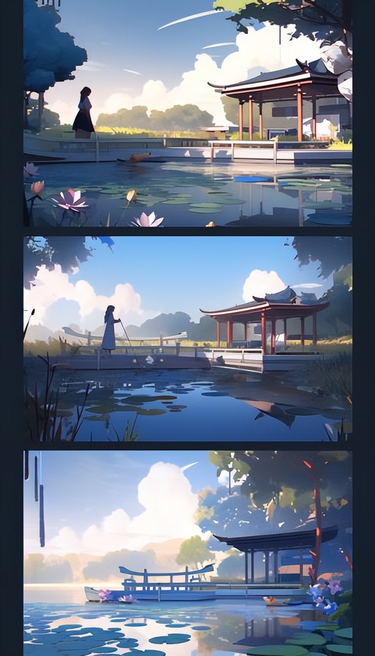 夏天炎热的插画配图,夏日海滩风插画