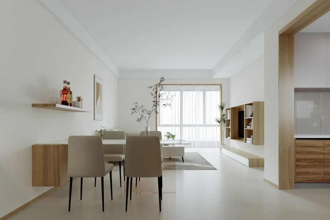 北欧原木风卧室奶咖效果图 (北欧轻奢ins风装修奶咖)