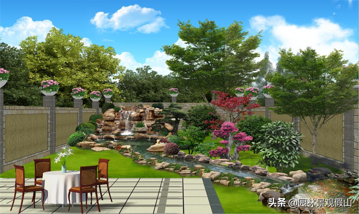 新锦鲤鱼池如何处理好水质,庭院锦鲤鱼池怎么处理好看